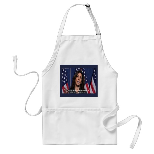 Avental Kamala Harris e American Dream Cotação Apron (Frente)