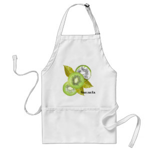 Avental Kiwi, frutado, verde e branco, fresco, suculento,