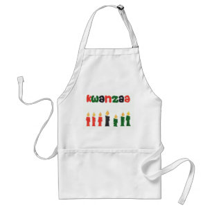 Avental Kwanzaa Apron com Velas