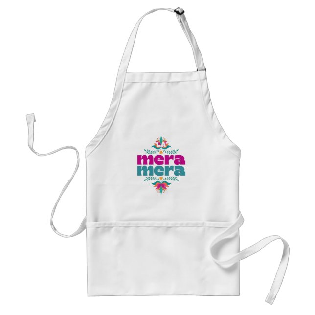 Avental La Mera Mera, Adulto Apron Espanhol (Frente)