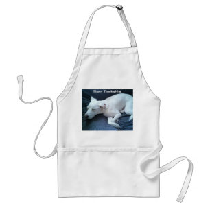 Avental Labrador Branco Bonito Mix Cachorro Dormindo Açã