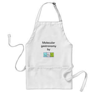 Avental Laney periódica mesa name apron