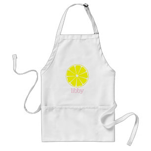 Avental Lemonade Rosa Personalizada Lemon Apron
