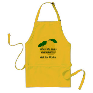 Avental Lemons Pede Vodka Engraçado Amarelo Amarelo