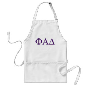 Avental Letras Gregas Phi Alpha Delta