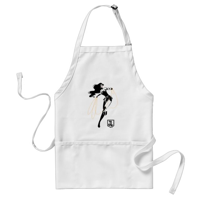 Avental Liga da Justiça | Mulher Maravilha Com Pop de Laço (Frente)