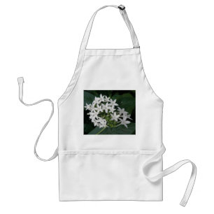 Avental Lindos Flores Tropicais Brancos Apron