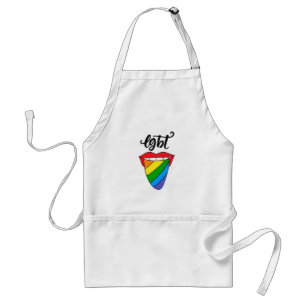 Avental Língua arco-íris LGBT