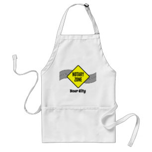Avental Local Personalizado - Sinal de Estrada Amarelo da