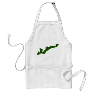 Avental Logotipo clássico da Ilha dos Peixes - Verde