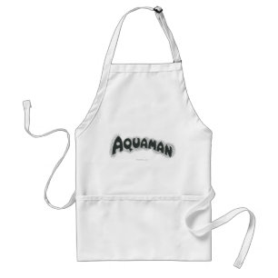 Avental Logotipo Preto Grunge Aquaman
