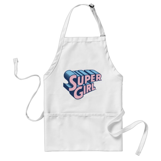 Avental Logotipo rosa e azul da Supergirl (Frente)