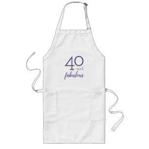 Avental Longo 40 e Fabuloso, Violeta e White Apron