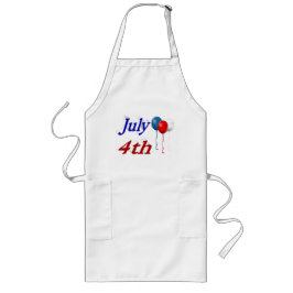 Avental Longo 4 de julho Balões