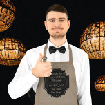 Avental Longo 7 palavras para um Casamento longo e feliz<br><div class="desc">Presente engraçado para o Groom ou Presente para o Melhor Homem que Hospeda e Cozinha em uma Festa de Despedida de CHURRASCO ou faz visto de noivos em uma Festa de Despedida, Janto de Ensaios, Festa de noivado, Chá de Casais ou Recepção informal ou para funcionarios de apoio. 7 palavras...</div>