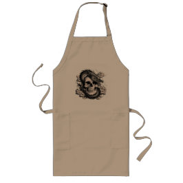 Avental Longo A SKULL AND A DRAGON Long Apron