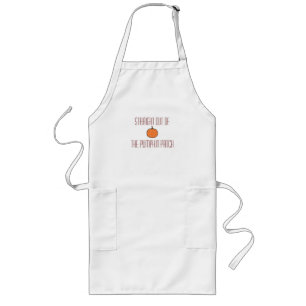 Avental Longo Abóbora/Queda/Apron