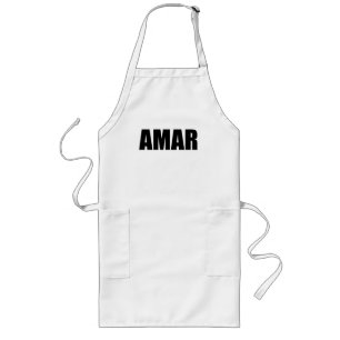 Avental Longo Amar ama em espanhol