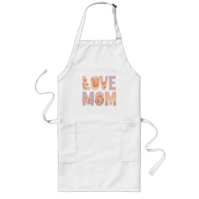 Avental Longo Amor Mãe Floral T-Shirt (Frente)