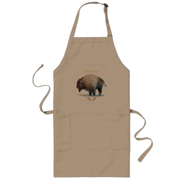 Avental Longo Apron Buffalo Bison (Frente)