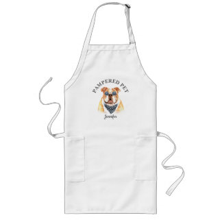 Avental Longo Apron de Groomer de Pet de Bulldog Personalizado