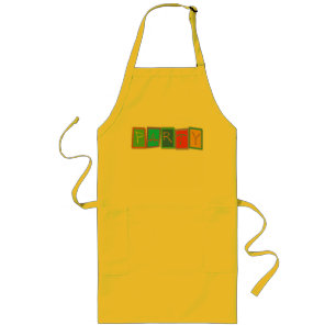 Avental Longo Apron de Partido de Blocos Multicoloridos