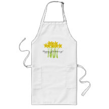 Apron Feliz Jardinagem Amarelo Daffodils