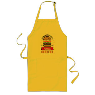 Avental Longo Apron Personalizado de Burger de churrasco