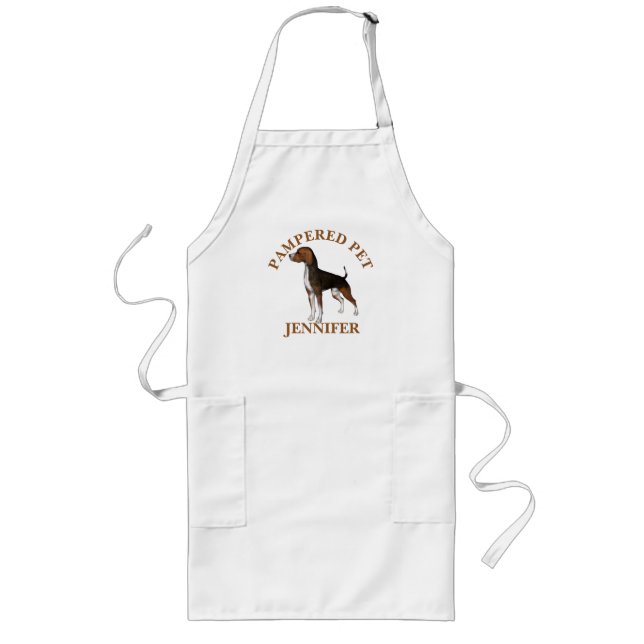 Avental Longo Apron Personalizado do Groomer Pet Beagle (Frente)