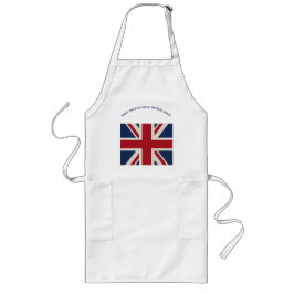 Avental Longo Apron - Union Jack Flag with witty statement...