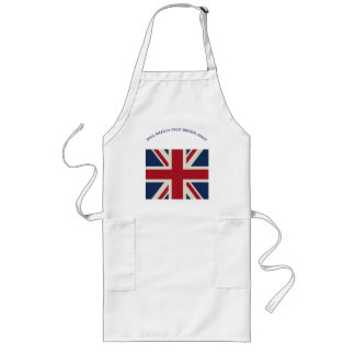 Avental Longo Apron - Union Jack Flag with witty statement...