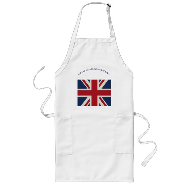 Avental Longo Apron - Union Jack Flag with witty statement... (Frente)