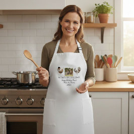 Avental Longo Aprons Birthday Photo Collage, Modern Mother Gift 
