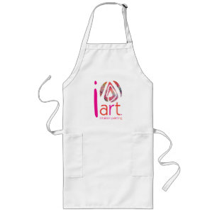 Avental Longo Arte! Apron de pintura de intuição