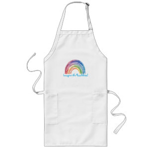 Avental Longo Arte de Debi, Rainbow Apron