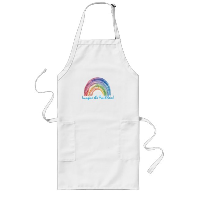 Avental Longo Arte de Debi, Rainbow Apron (Frente)