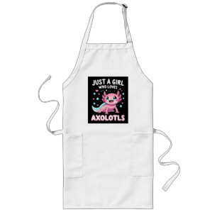 Avental Longo Axolotl Kawaii Apenas Uma Garota Que Ama Axolotls
