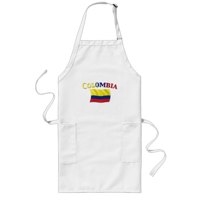 Avental Longo Bandeira colombiana 2 (Frente)