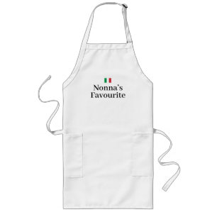 Avental Longo Bandeira da Itália Orgulho Italiano Europa Nonna