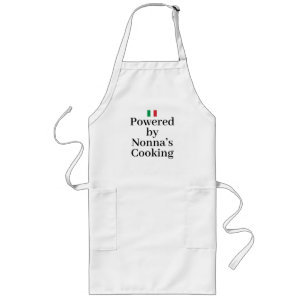 Avental Longo Bandeira da Itália Orgulho Italiano Europa Nonna