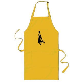 Avental Longo Basketball Slam Dunk Silhouette Art