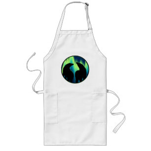 Avental Longo Bear Art BB-Q Apron Native Willife Art Apron