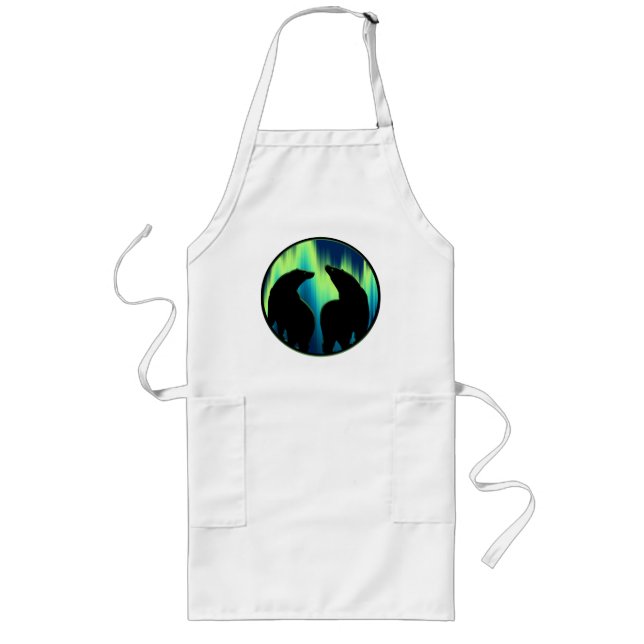 Avental Longo Bear Art BB-Q Apron Native Willife Art Apron (Frente)