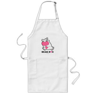 Avental Longo Bear Hug White Aprons