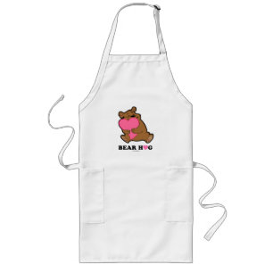 Avental Longo Bear Hug White Aprons