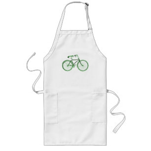 Avental Longo Bicicleta Verde Vintage