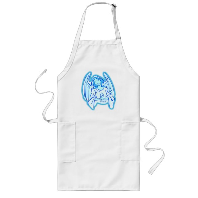 Avental Longo Blue Angel Of Peace Apron (Frente)