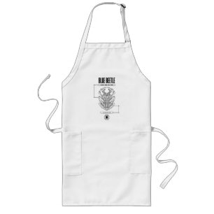 Avental Longo Blue Beetle Scarab Tech Graphic