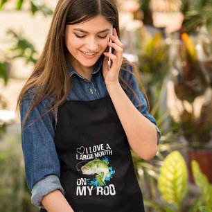 Avental Longo Boca Grande No Meu Longo Apron