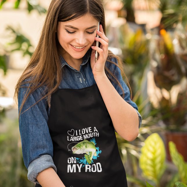 Avental Longo Boca Grande No Meu Longo Apron (Criador carregado)